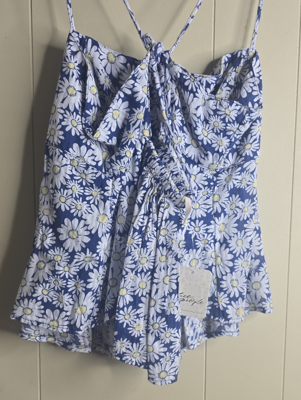 Free People Mia Printed Tank Bellweather Combo Size Small - Picture 6 of 7